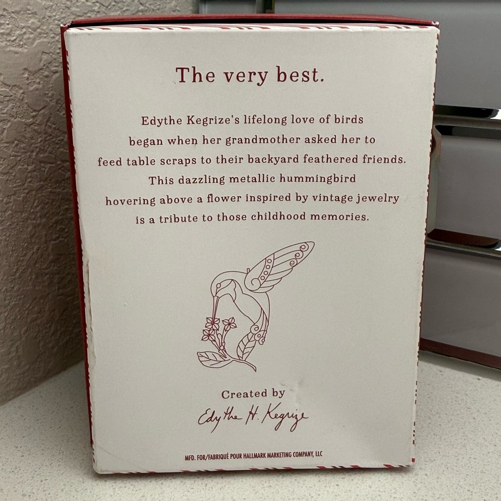 Hallmark Keepsake Ornament Dazzling Hummingbird 2016 Christmas - Picture 5 of 16